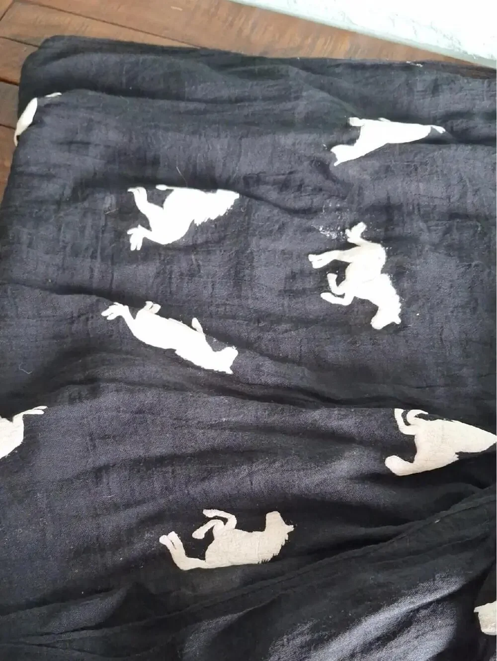 Black And White Horse Scarf